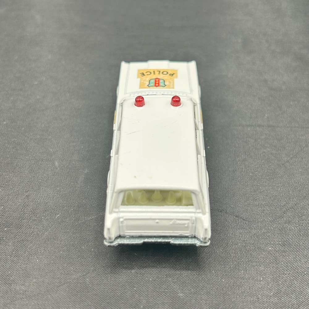 Matchbox Superfast No 55 Mercury Police Car 1971 Lesney Made in England White - Picture 4 of 6